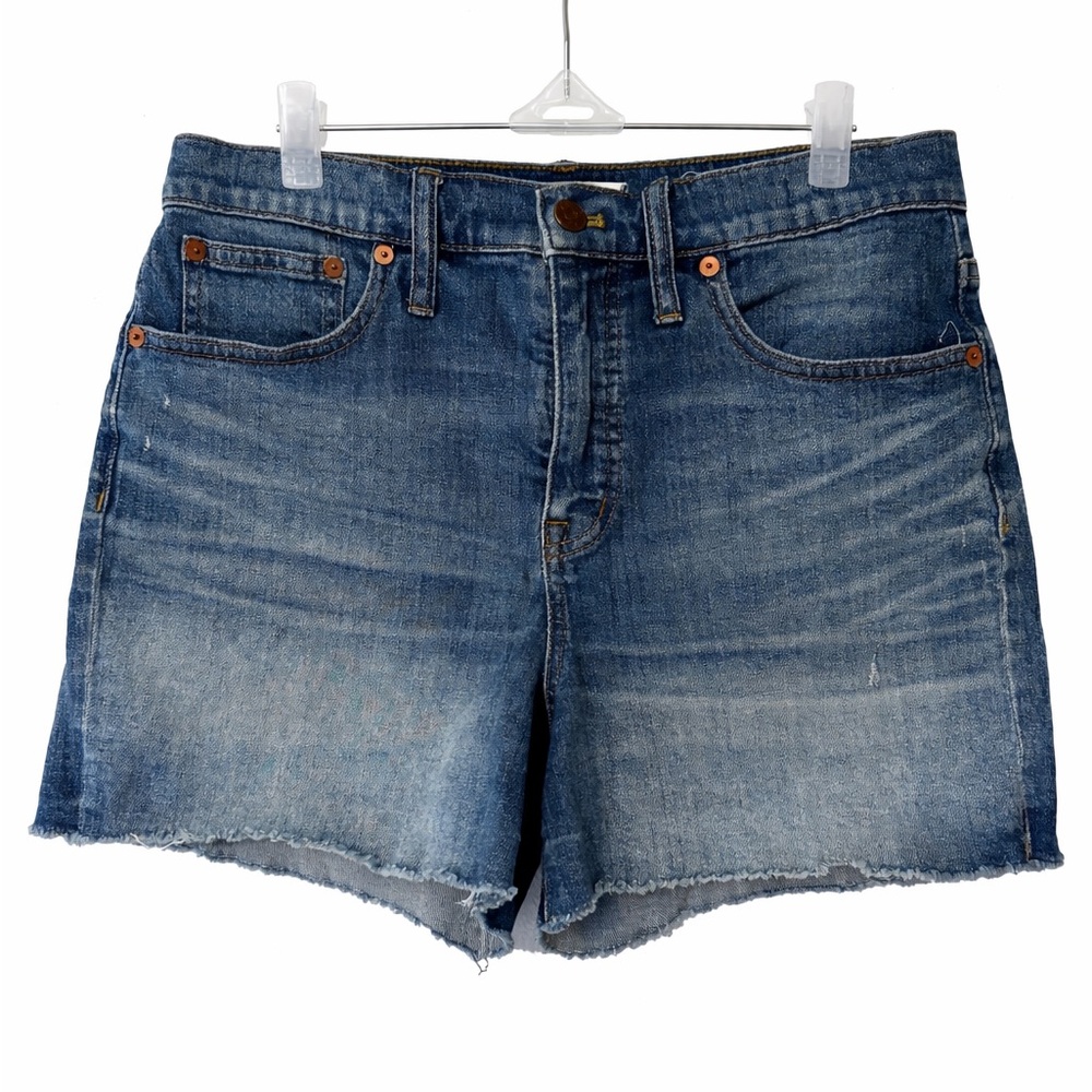 MADEWELL HIGH RISE DENIM SHORTS 28